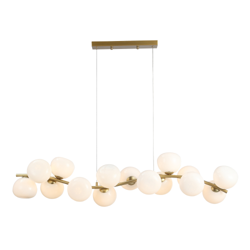 Светильник с лампой, латунь, белый, SWEVEN, G9, 5