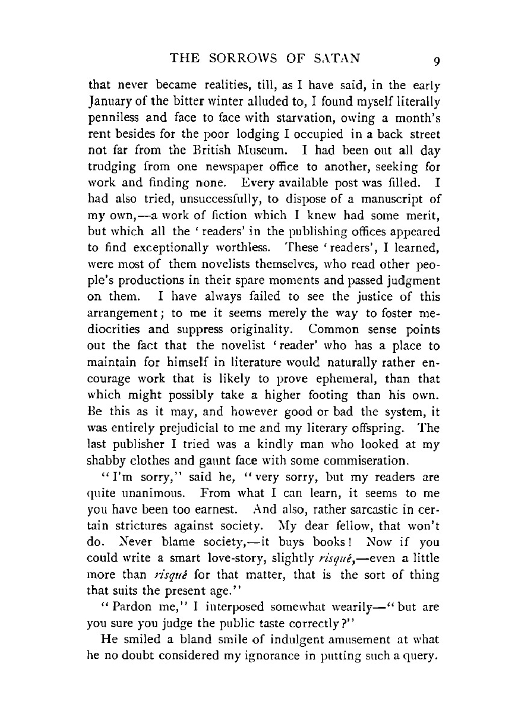The sorrows of Satan. or, The strange experience of one Geoffrey Tempest, millionaire | Marie Corelli