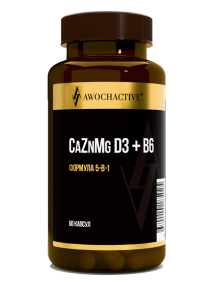 БАД Calcium zinc magnesium D3 + B6 (Awochactive)