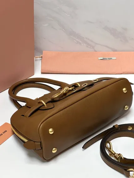 Сумка MIU MIU Aventure nappa, коричневая
