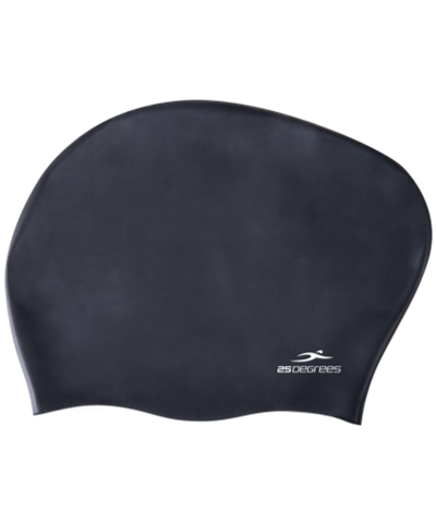 Шапочка для плавания Mamana Black, силикон, для длинных волос