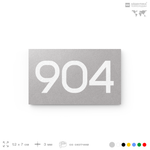 Номер на дверь 904, табличка на дверь для офиса, квартиры, кабинета, аудитории, склада, серая 120х70 мм, Айдентика Технолоджи