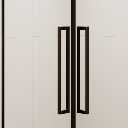 Душевой уголок с распашными дверями на петлях - RGW SV-33B (Прозрачное, 800x800)