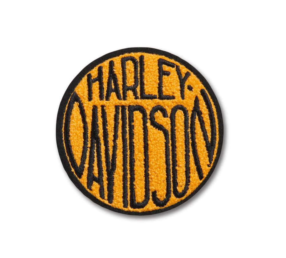 Нашивка Circle Lock Up Iron-On Patch Harley - Davidson