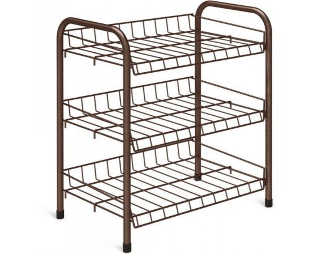 Nika Этажерка, 3 секц., Алюминий, 26х28х52 см