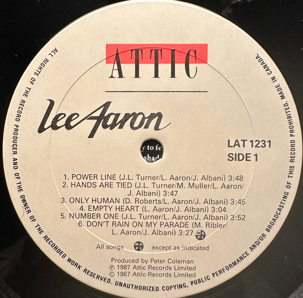 Lee Aaron - Lee Aaron (Канада 1987г.)