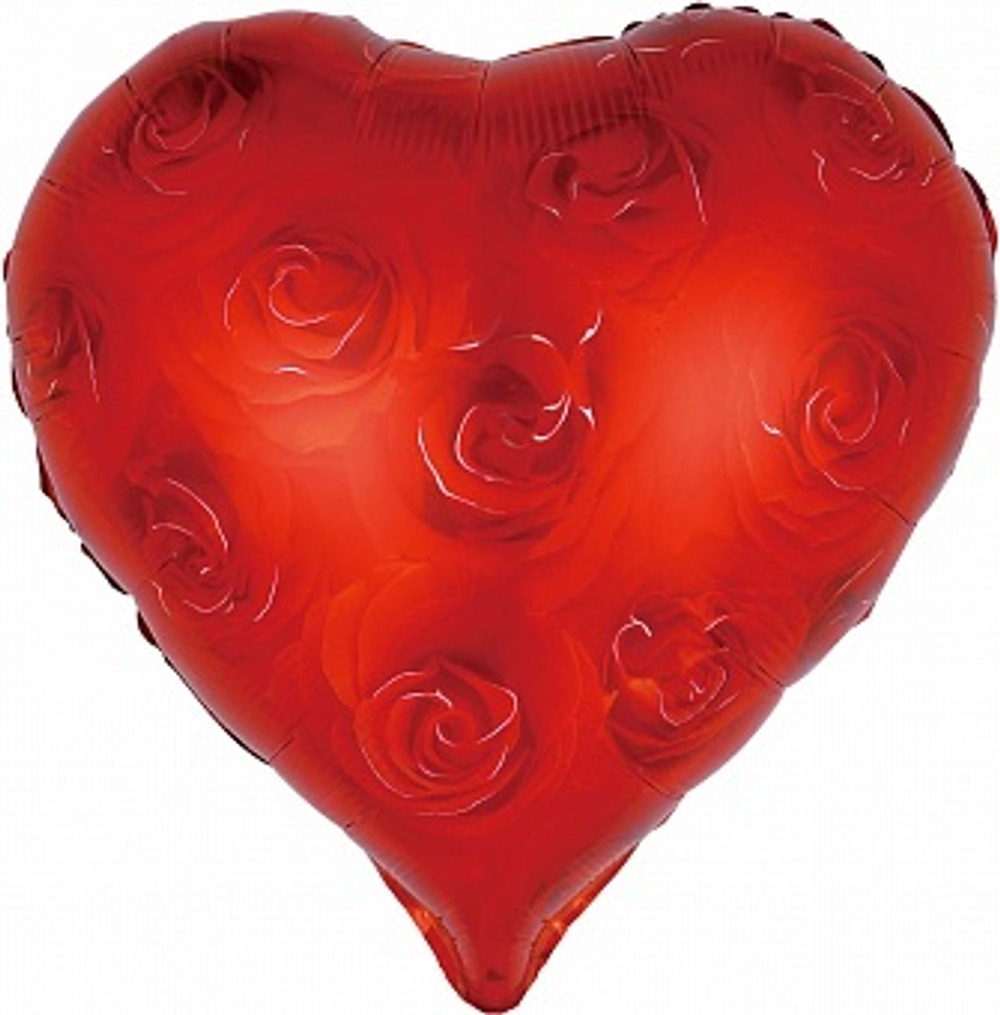 К 20" Сердце Розы Красный