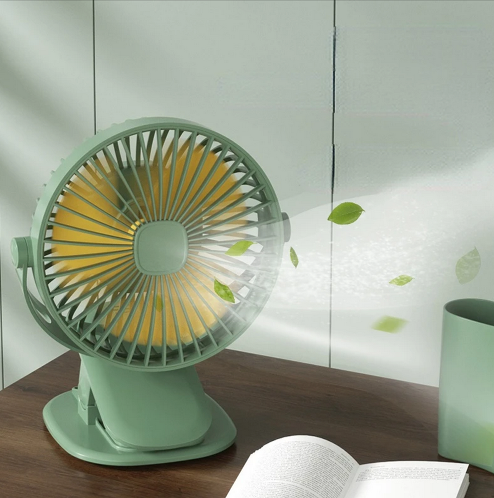 Вентилятор аккумуляторный NGY F002 на прищепке