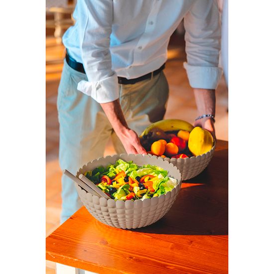 Салатник tiffany, 5 л, серо-бежевый