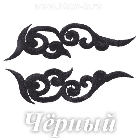 Лейсы кружевные, Черный (модель H)