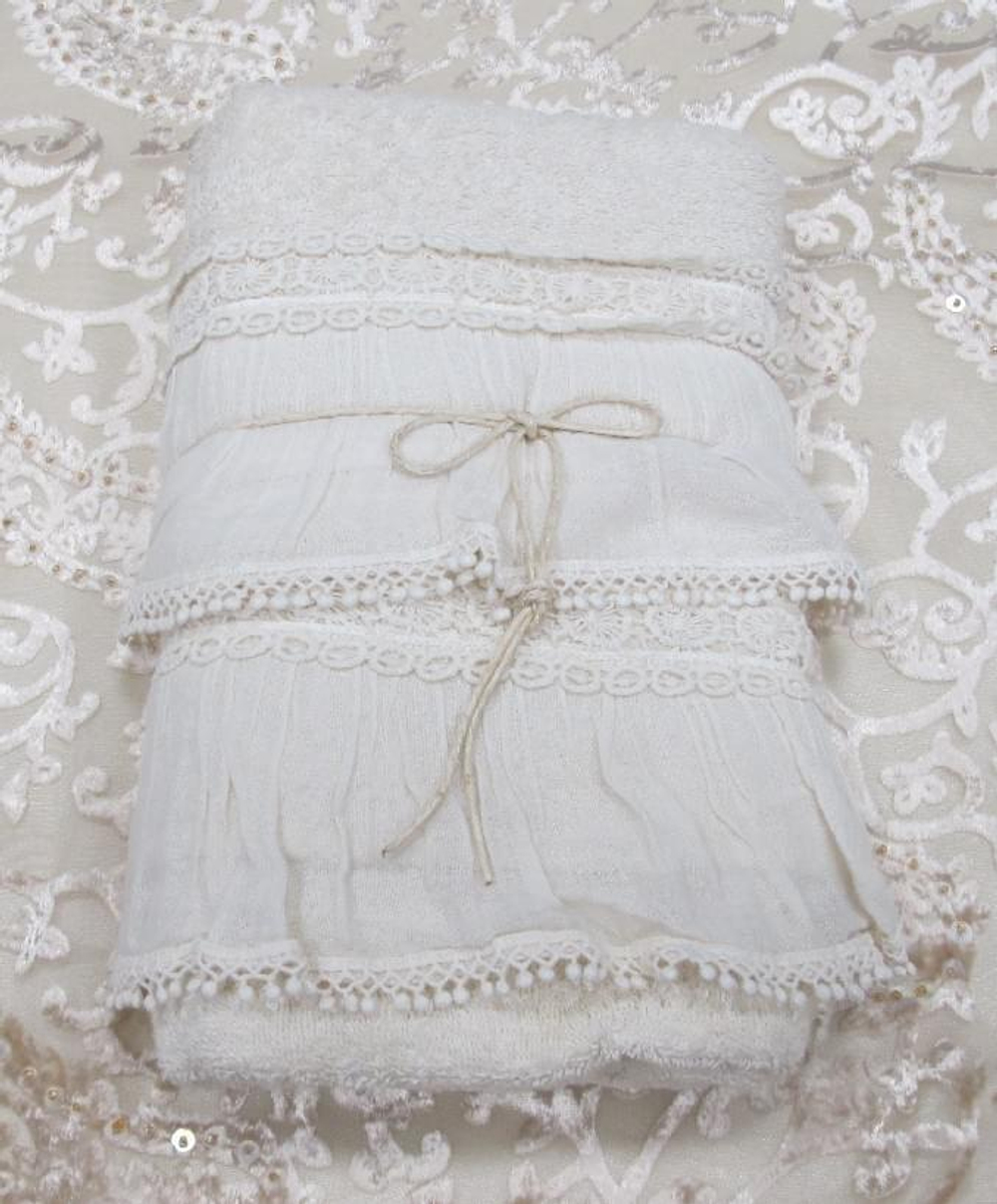 Набор полотенец 2шт Opificio Dei Sogni Violette bianco белый