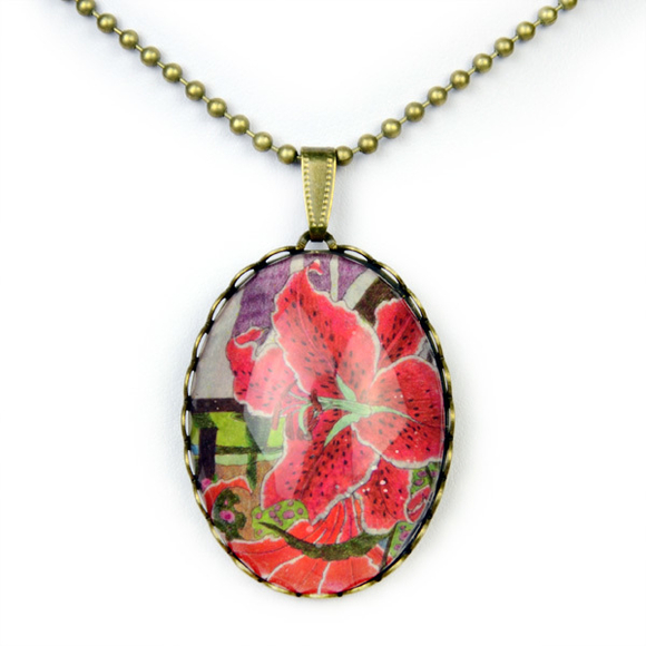 Кулон  "Аленький цветочек"