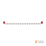 Главная заземляющая шина с изоляторами на 20 подключений ГЗШ-20 Сu EKF