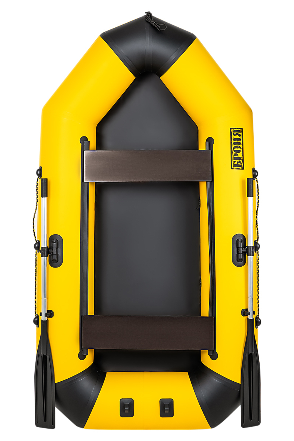 Броня-260 M желтый-черный (лодка ПВХ с усилением)