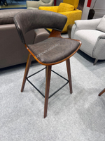 Стул барный JY3080-1109 коричневый PU#Y15-04/орех