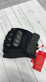 Перчатки тактические беспалые / чёрный