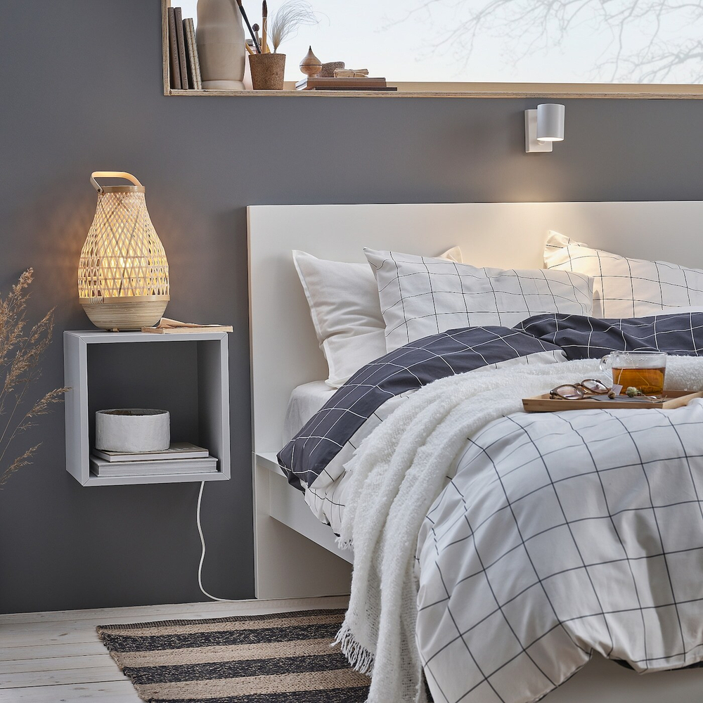 IKEA MISTERHULT  (ИКЕА МИСТЕРХУЛТ)  -  Настольная лампа, бамбук/ручная работа, 36 см