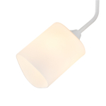 Люстра потолочная 3x60Вт E27, металл/стекло, белый, матовый плафон