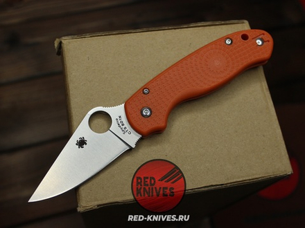 Нож Spyderco Para 3 LTW - рукоять оранж, клинок сатин RK-527
