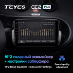 Teyes CC2 Plus 9"для Mercedes Benz Smart Fortwo 3 2014-2020