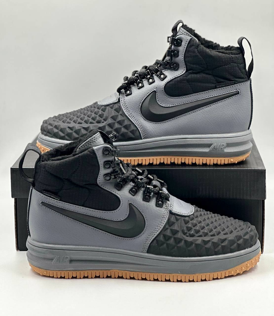 Кроссовки Nike Duckboot на меху #B22 (сер.)