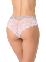 Соблазнительные кружевные трусики-бразилиана (Размер: S) (Цвет: красный)