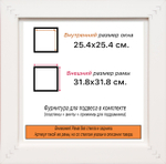 Рама 25x25 для картин и фотографий RP0220858-09