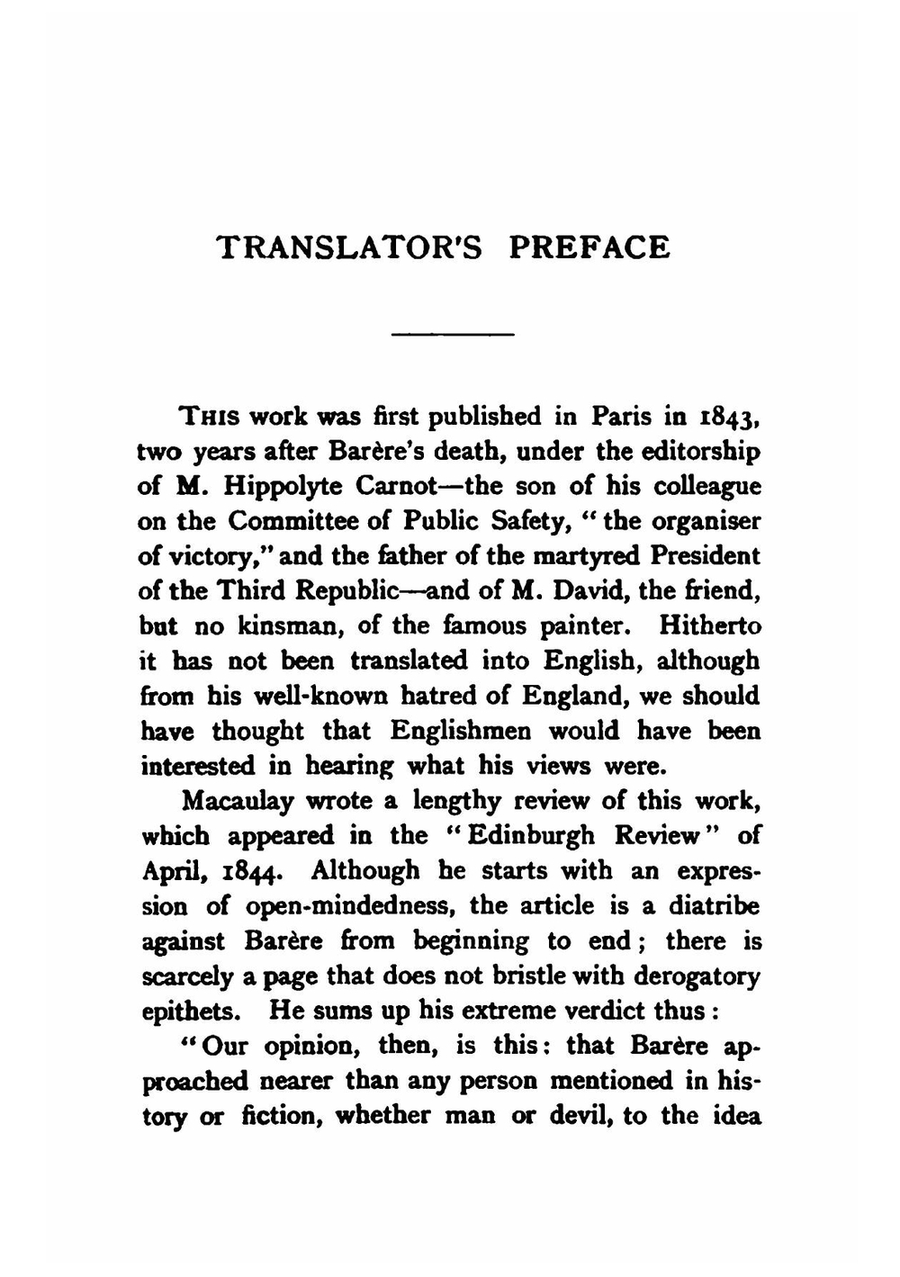 Memoirs of Bertrand Barère: chairman of the Committee of Public Safety during the Revolution. Volume 1 | Bertrand Barère