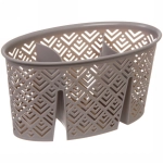 Подставка для столовых приборов пластиковая «Ромбы» 19*9*10см 3секции