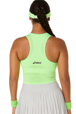 Топ теннисный Asics Match Jacquard Crop - illuminate green
