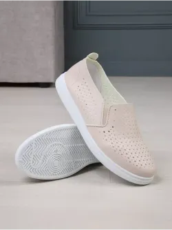 Мокасины летние с перфорацией