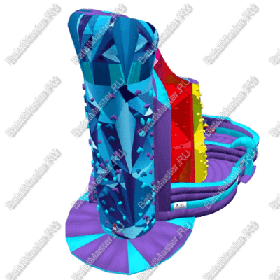 Коммерческий надувной батут-скалодром "Подъем"