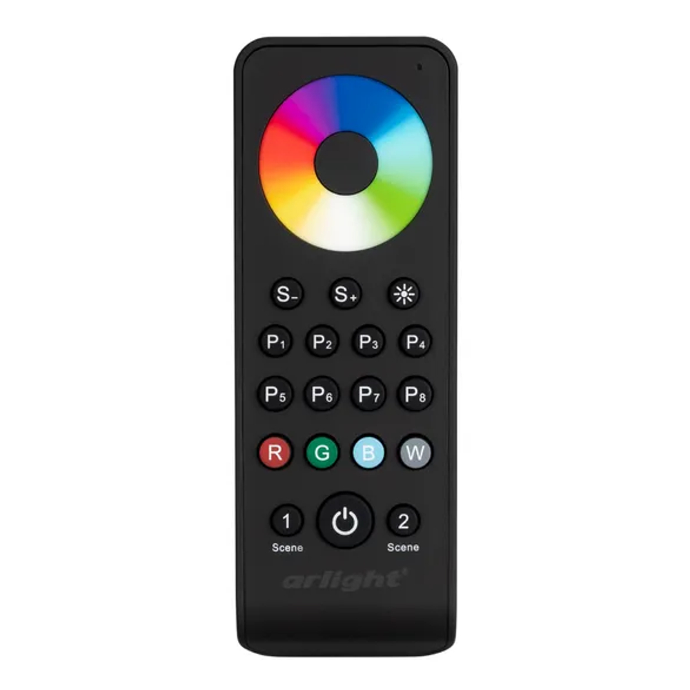 Пульт SMART-R43-RGBW Black (1 зона, 2.4G) (Arlight, IP20 Пластик, 5 лет) 031937