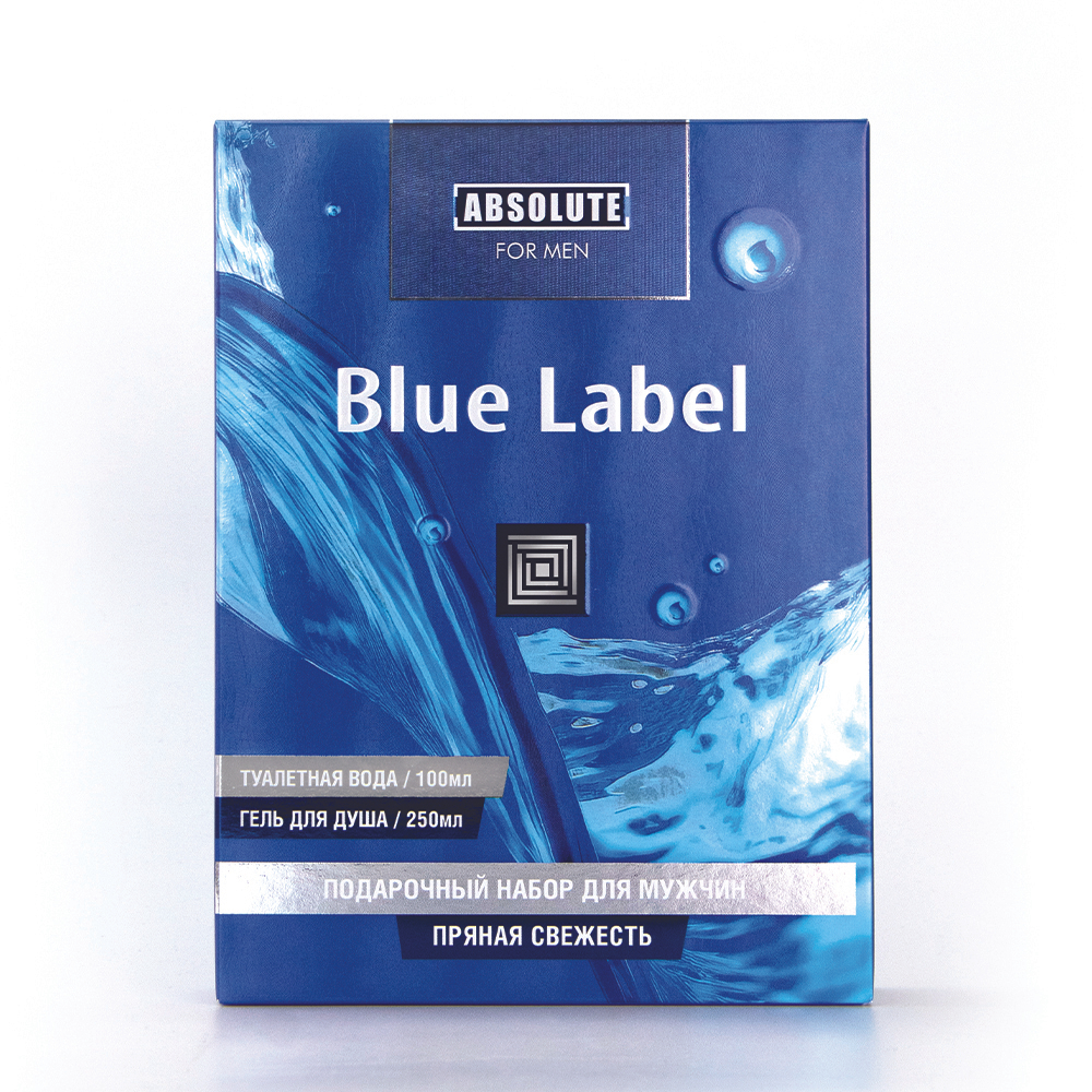 Подарочный набор Absolute Blue Label (гель для душа 250ml + туалетная вода 100ml) для мужчин