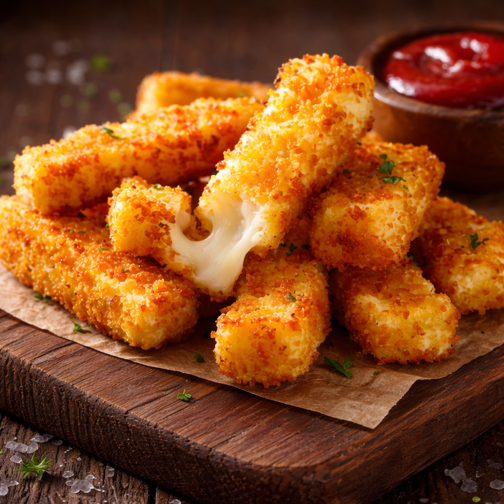 Сырные палочки из Моцареллы в панировке, замороженные, 1 кг