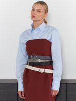 БАЗОВЫЙ РЕМЕНЬ С МЯТОЙ ПРЯЖКОЙ MILK