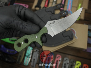 Нож Cold Steel Mini-TAC Bowie Green - зеленая рукоять, ножны, цепочка