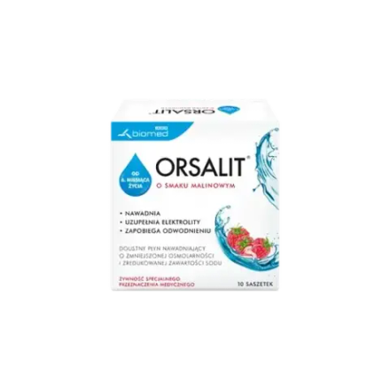 Орсалит - порошок со вкусом малины, 10 пакетиков
