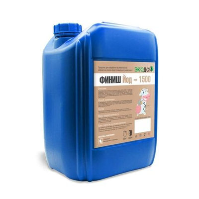 Средство для обработки вымени после доения Экодой ФИНИШ Йод (1500 ppm), 20 кг