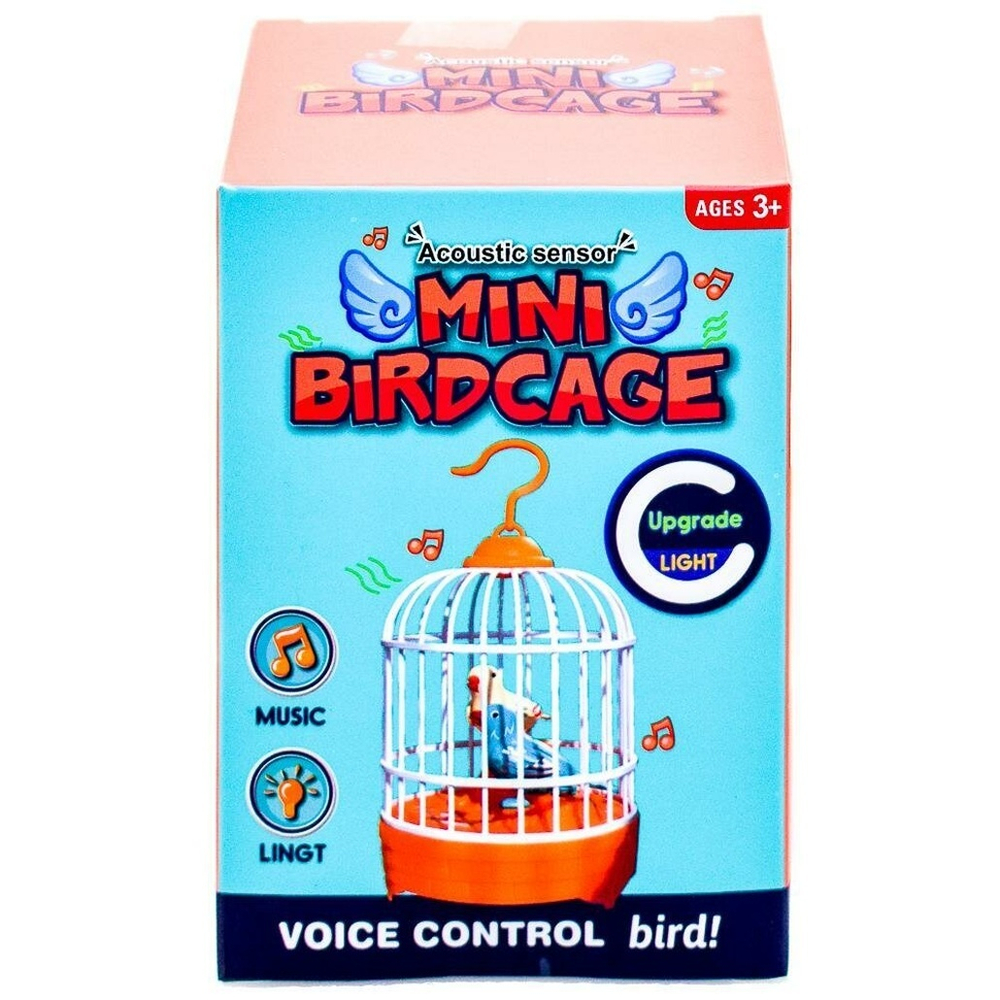 Игрушка на бат. Птица в клетке, коробка 6