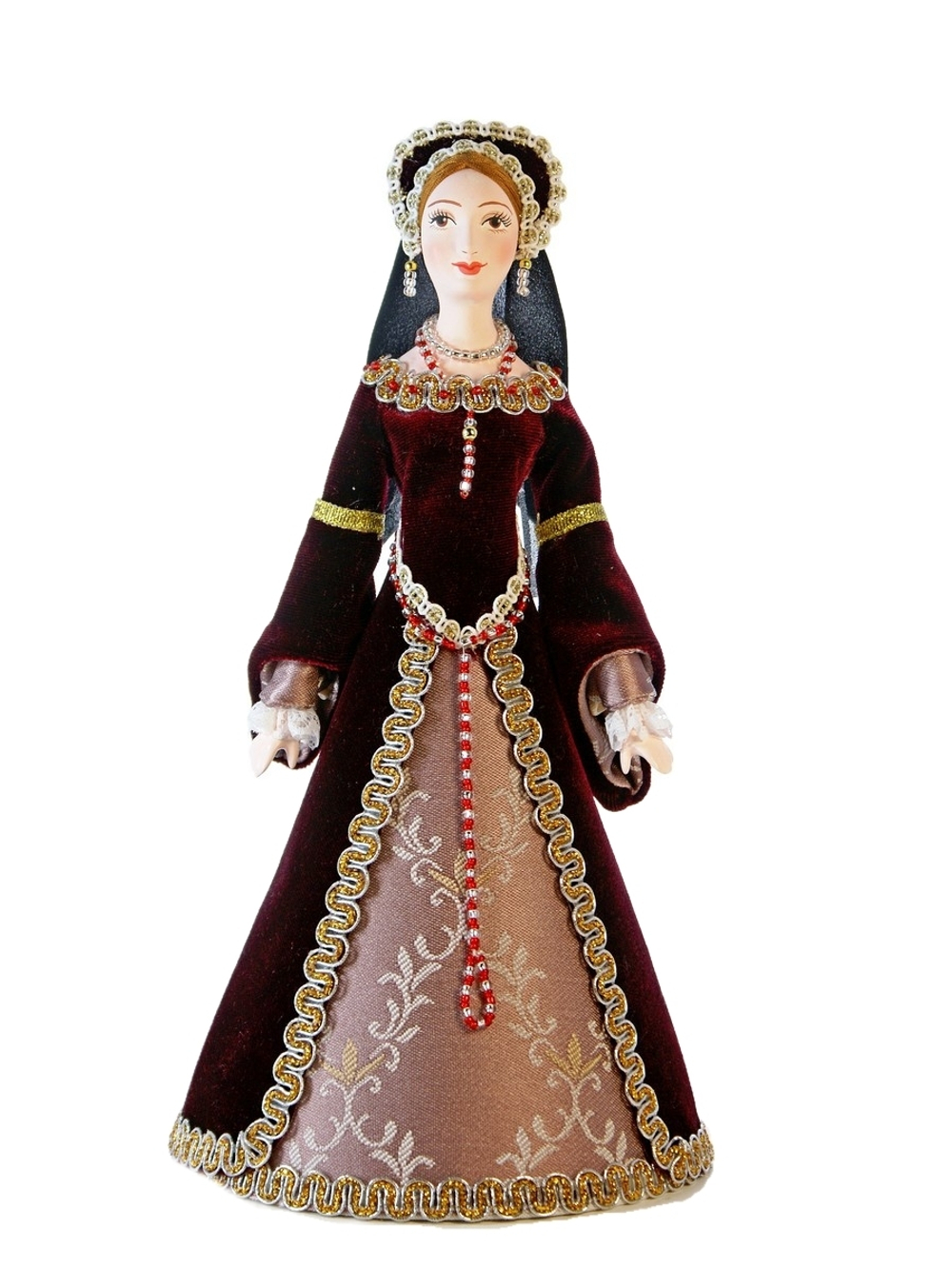 Кукла коллекционная Леди Джейн в костюме 16 века Англия