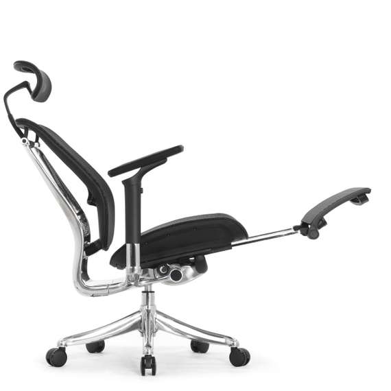 Кресло EXPERT 2 SPRING RSPM 01 (сидение MAX с поднож, подлокотн 6D(360), сетка чёрн/каркас чёрн)