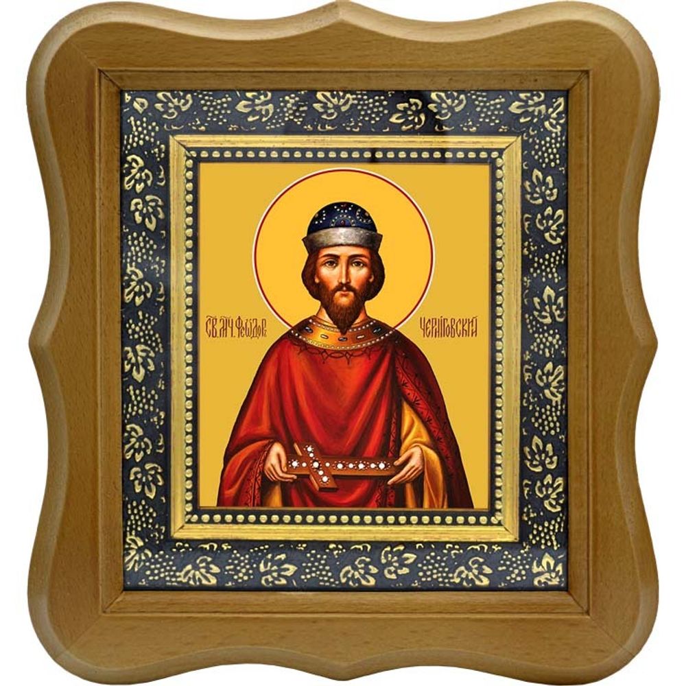 Феодор Черниговский мученик. Икона на холсте.