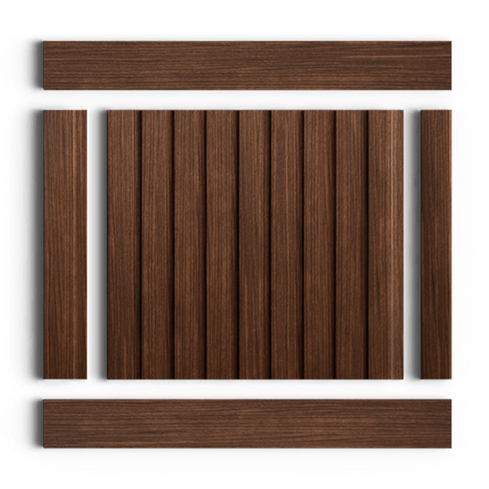 Стеновая панель HiWood декорированная, 270x12 см