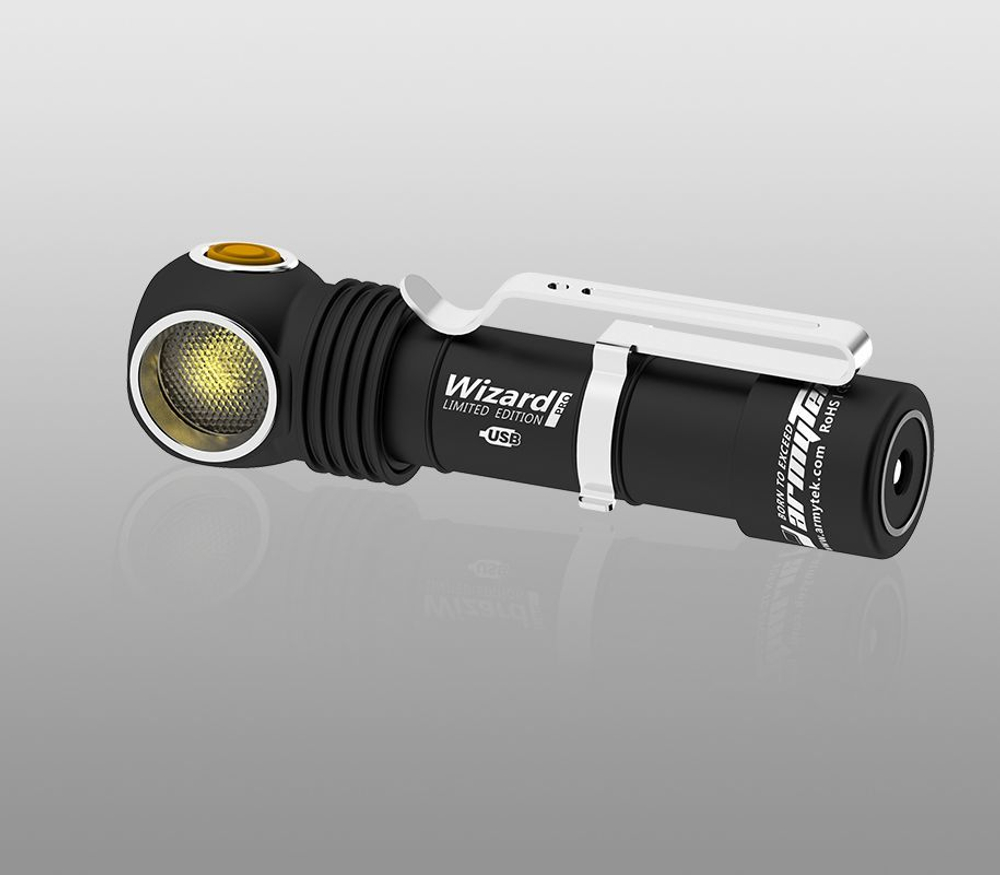 Мультифонарь яркий Armytek Wizard Pro Magnet USB Nichia LED F06201W (Тёплый свет, до 1400 OTF Lm)