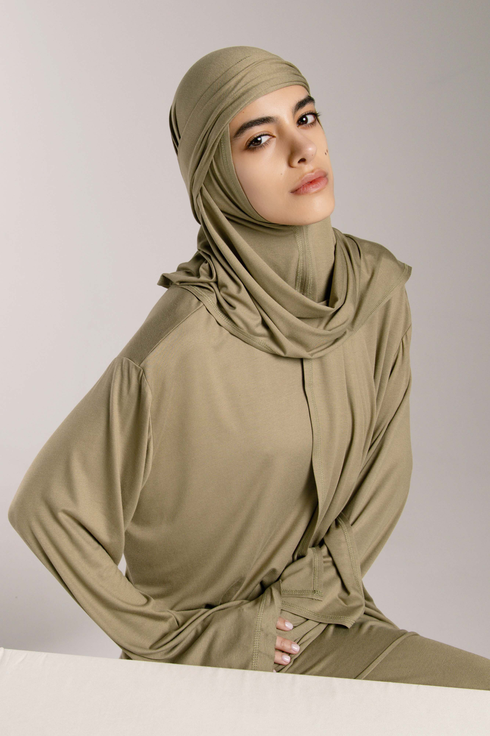 Хиджаб Молик тройка хаки