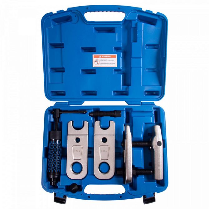 KING TONY (9HBE083) Съемник шаровых опор грузовиков гидравлический, 12 т, зев 30-40 мм, 5 предметов