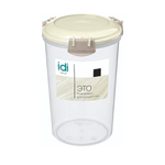 Контейнер для продуктов "Modena" круглый 1,1л с защелками (светло-бежевый)