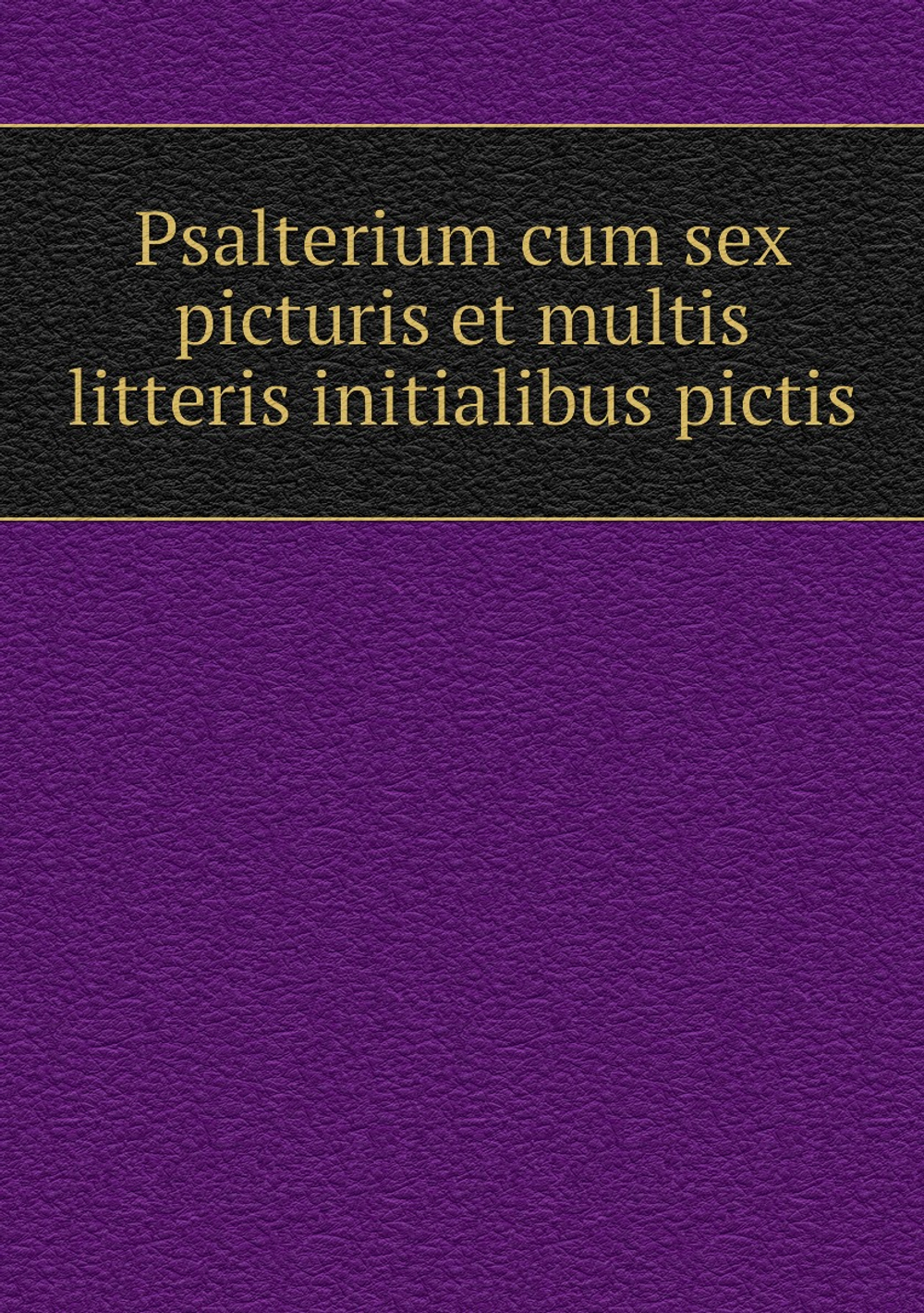 Psalterium cum sex picturis et multis litteris initialibus pictis | Нет автора