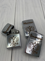 Именная зажигалка с гербом России